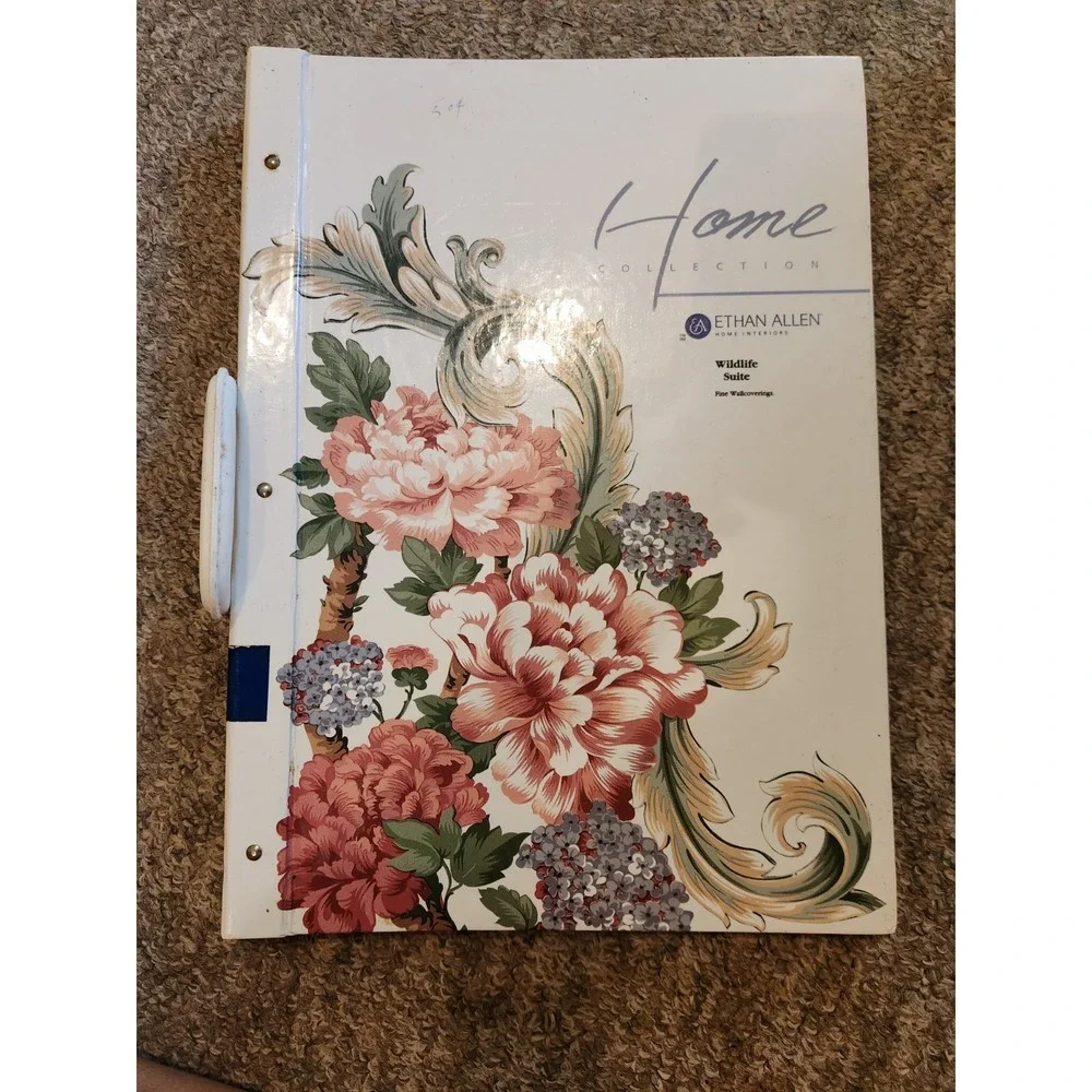 Vintage Ethan Allen Wall Paper Sample Book Wildlife Suite Retail Counter Display
